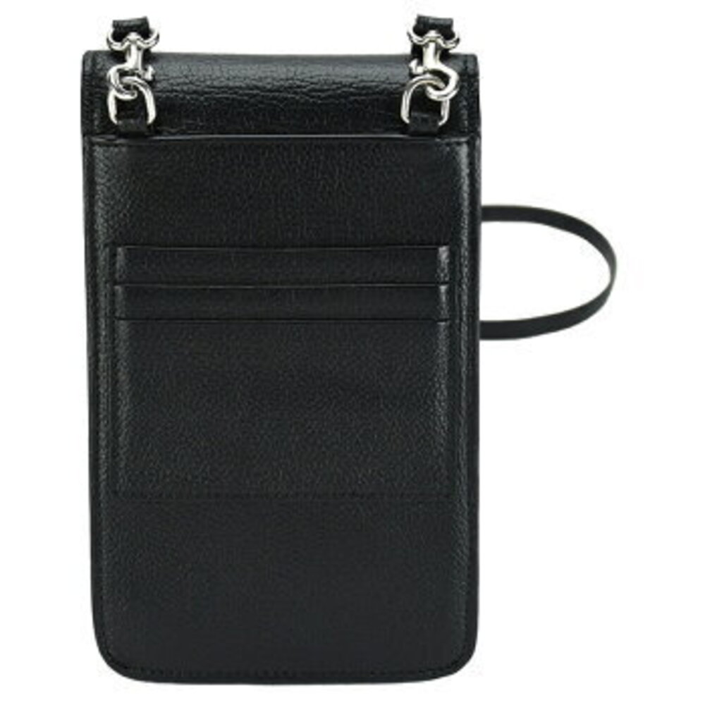 Balenciaga Logo CASH Shoulder Black Smartphone Case Phone Holder Leather - Picture 3 of 6